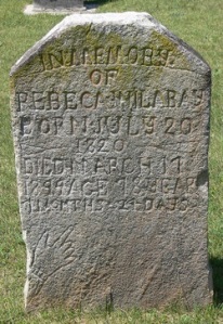 1 Tombstone Rebecca Wilabay
